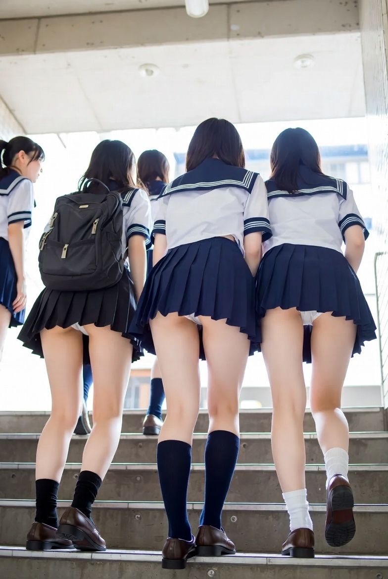 逆さ撮りパンチラ風CG画像動画集