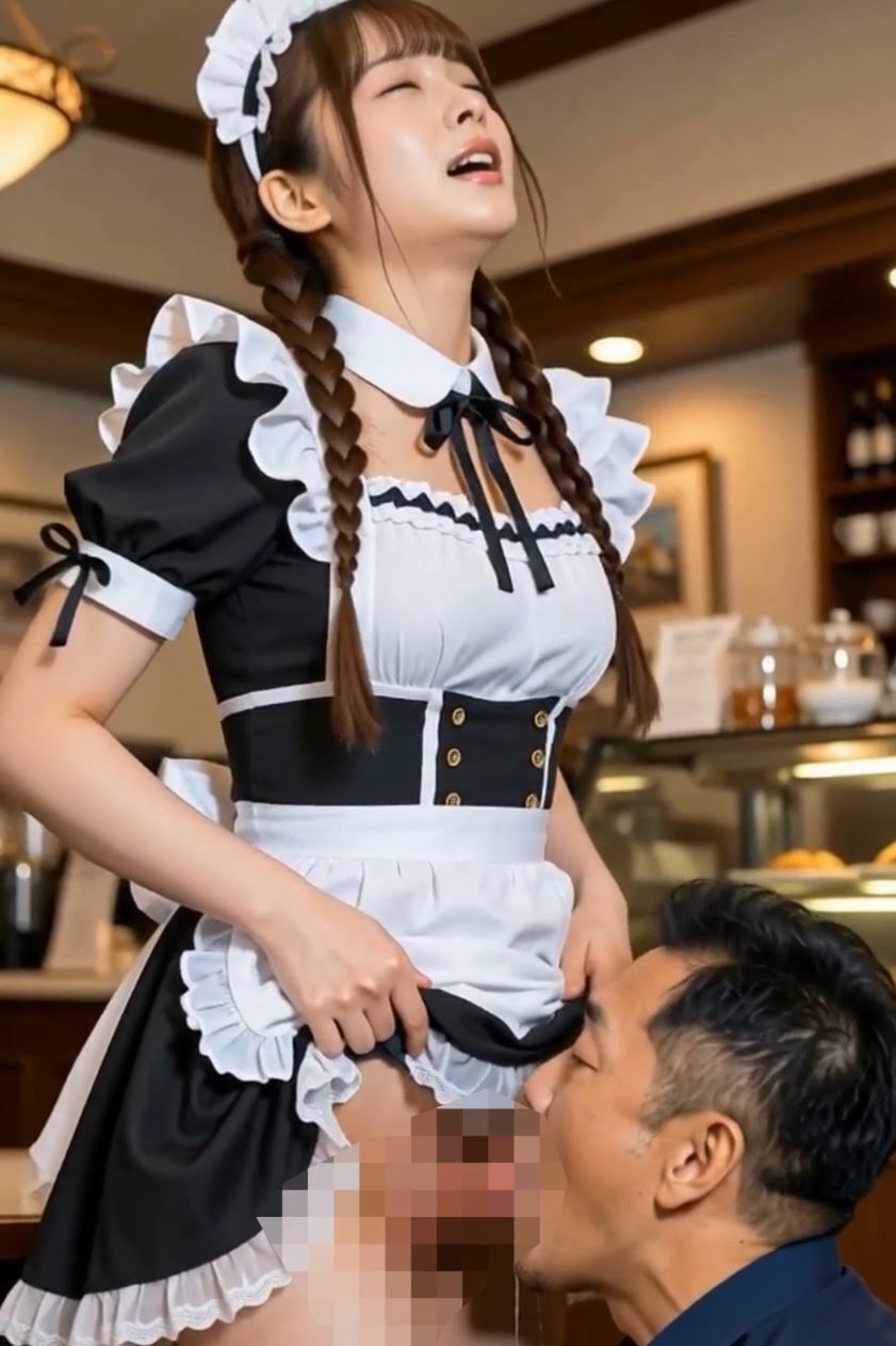 ふたなり女子 エスカレートする露出行為!野外露出射精!男湯乱交!電車内フェラ!メイド喫茶ブッカケ!制御不能超巨大マラ! 画像8