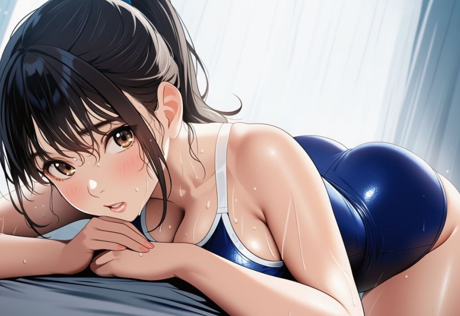ポニーテールとスクール水着総集編 サンプル4