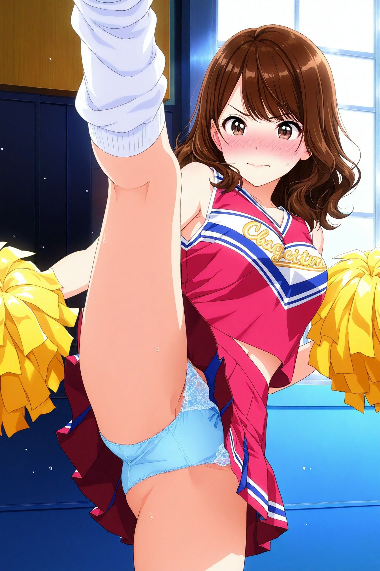 生パンチアガールのたくし上げ＆ハイキックパンチラ  Vol.2 サンプル画像 1