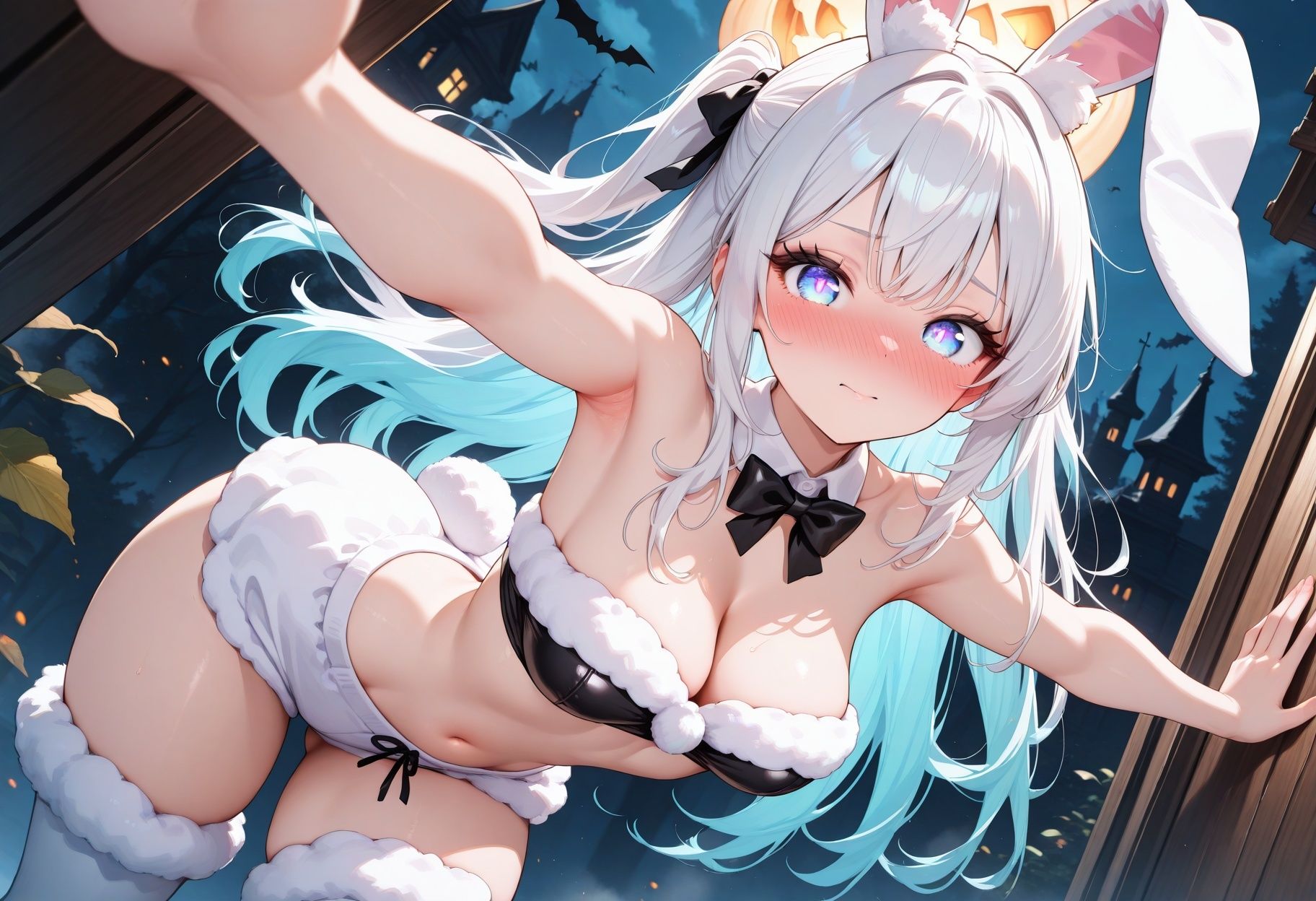 ハロウィン性指導×バニー編〜淫らに脚を開き精液まみれ連続絶頂〜 サンプル画像 1