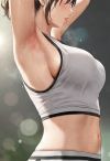 【AI生成】汗ばむ脇の下に釘付け！腕上げポーズ＆美脇フェチCG集