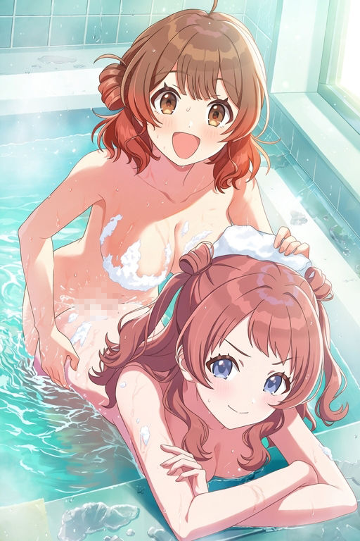 花梅姉妹の乱れ咲き