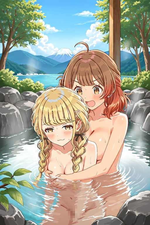 花梅姉妹の乱れ咲き