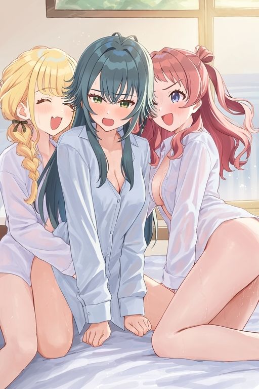 花梅姉妹の乱れ咲き