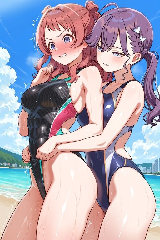 花梅姉妹の乱れ咲き