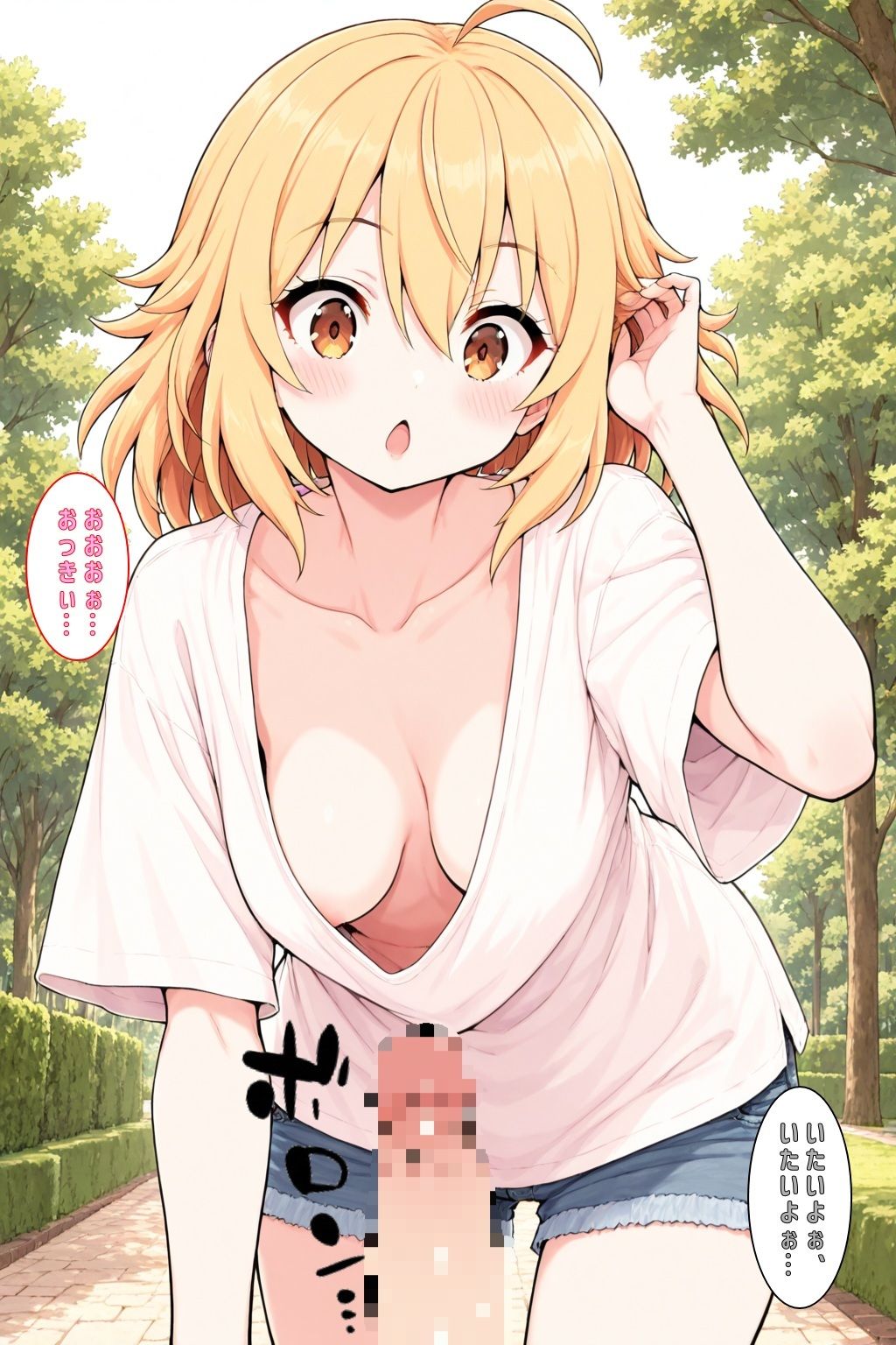 ふぇぇおちんちんおっきくなっちゃったよぉ…