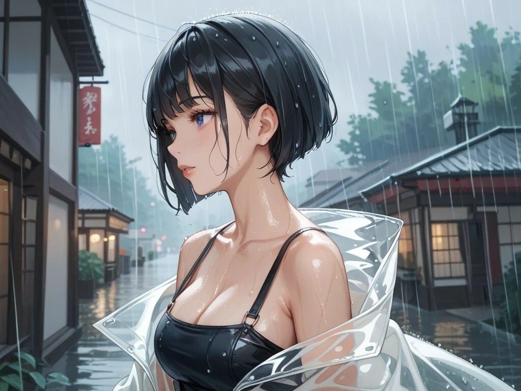 白エプロン家政婦と紅葉を楽しむ美女と屋上プレイと雨宿り古民家9