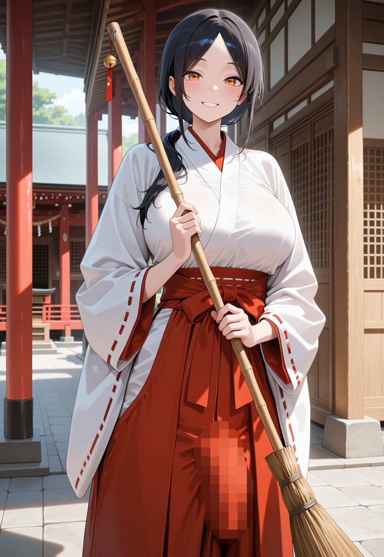 絶倫ふたなり巫女の天国と地獄 画像1