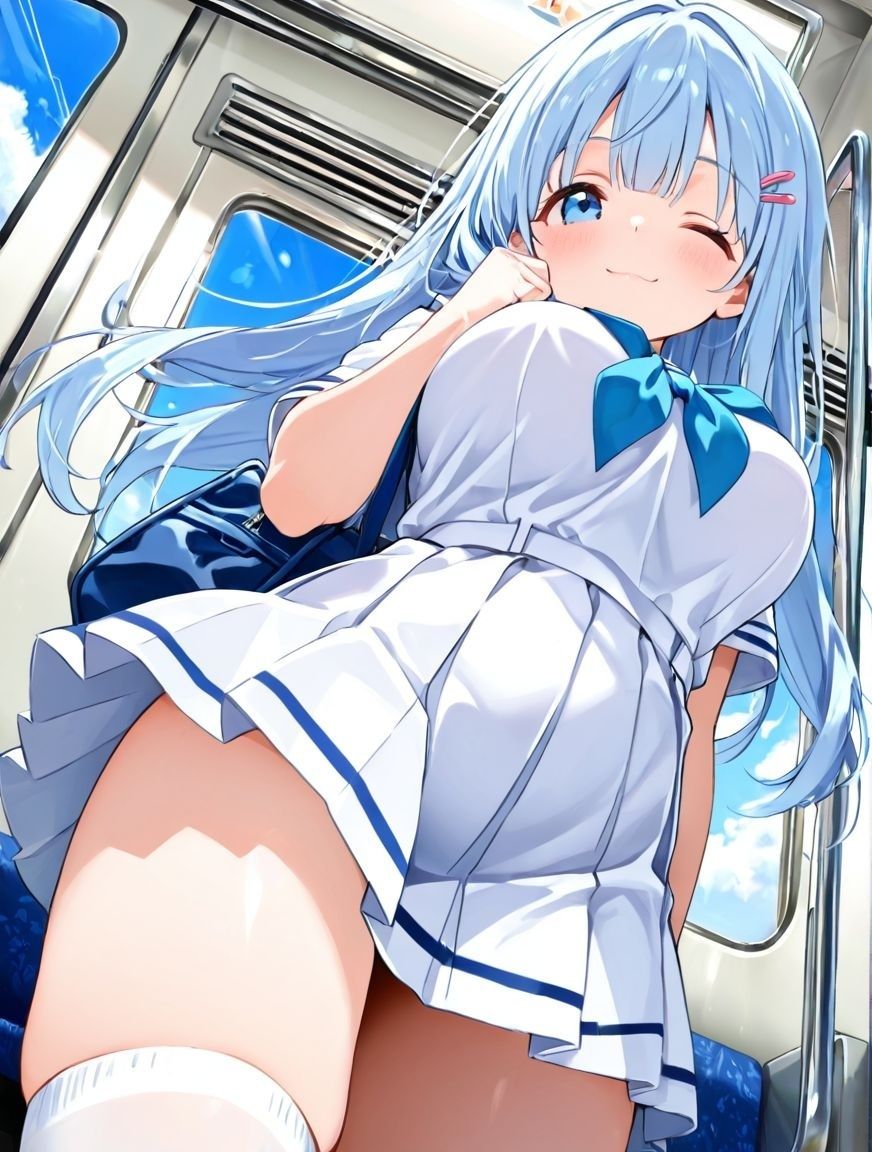 どこでもセックスするのが当たり前になっちゃった世界 痴●編 セーラー服 ver サンプル画像 1