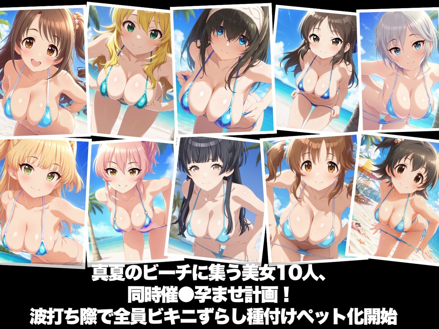 真夏の海辺で堕ちて 〜おじさんの虜になって妊娠するまで〜 ア◯ドルマスター編