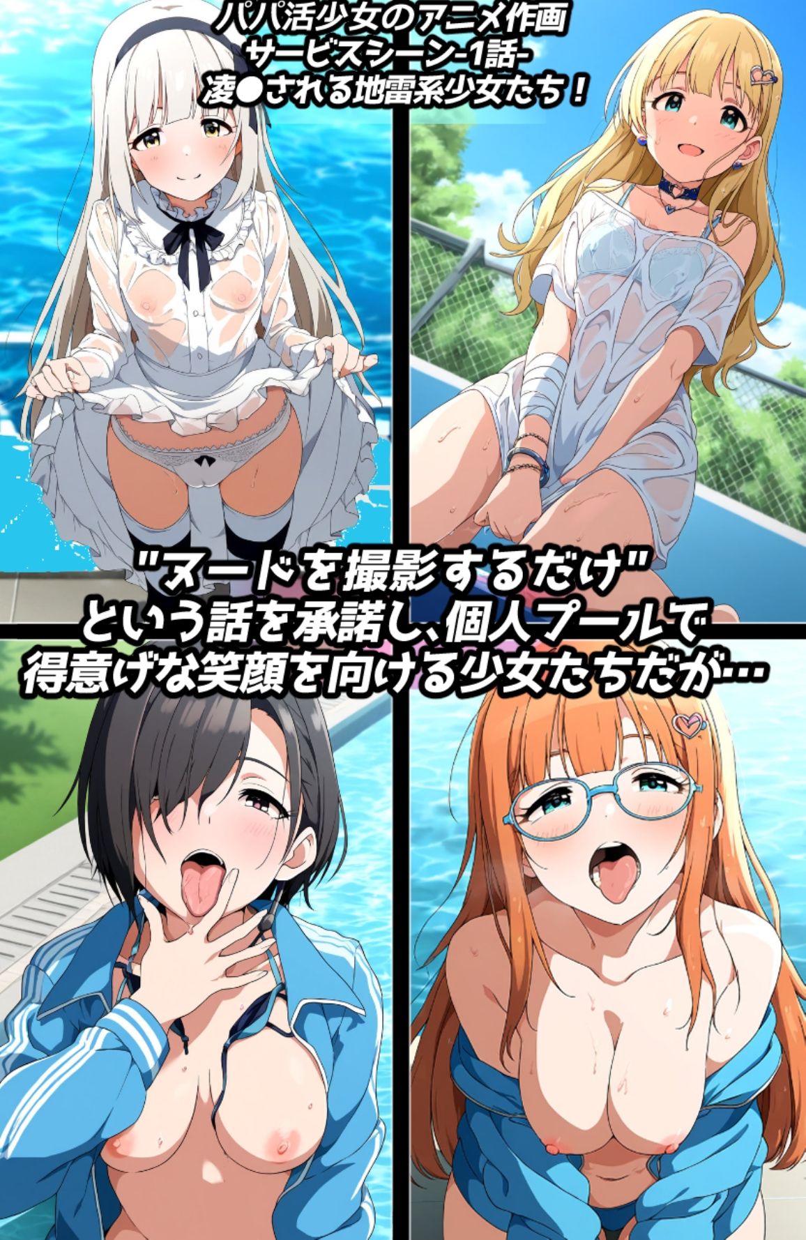 凌●&わからせフェチ特化 2020年代アニメ作画特集 凌●される地雷系少女たち その1 -500枚を撮影- 画像1