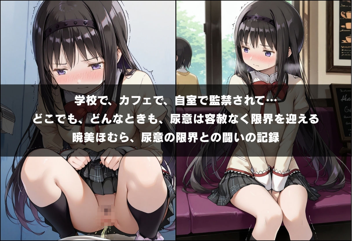 尿意の限界 ドギマギおもらし 暁美ほむら 画像1