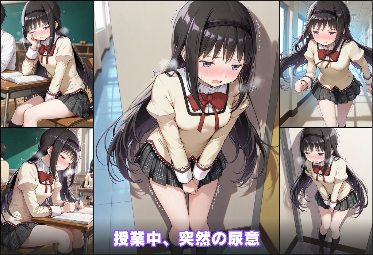 尿意の限界 ドギマギおもらし 暁美ほむら 画像3