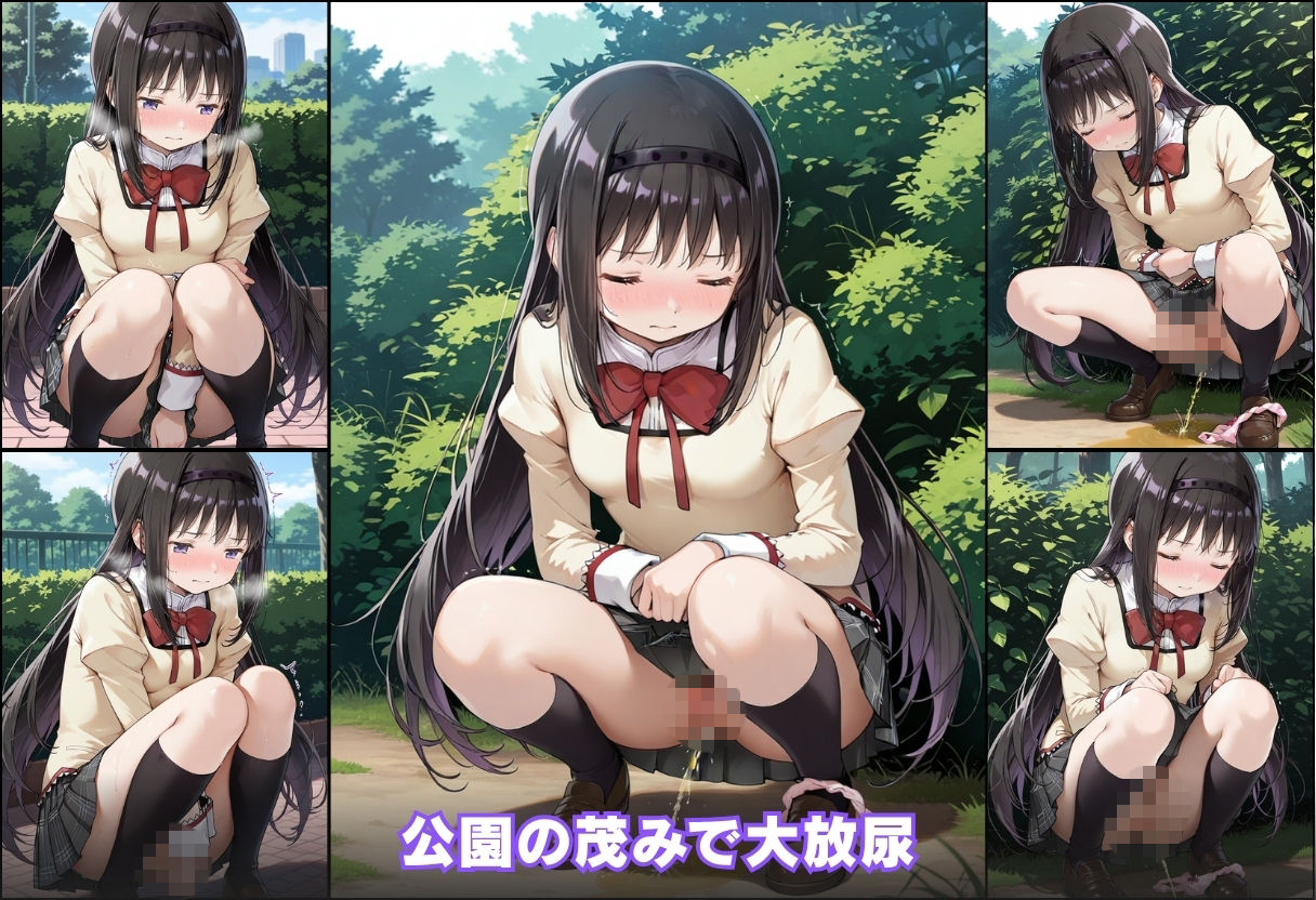 尿意の限界 ドギマギおもらし 暁美ほむら 画像6