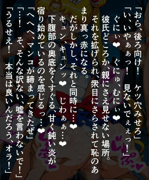 セーラー〇ーン輪〇無惨、男どもに〇されて孕まされるう〇ぎ