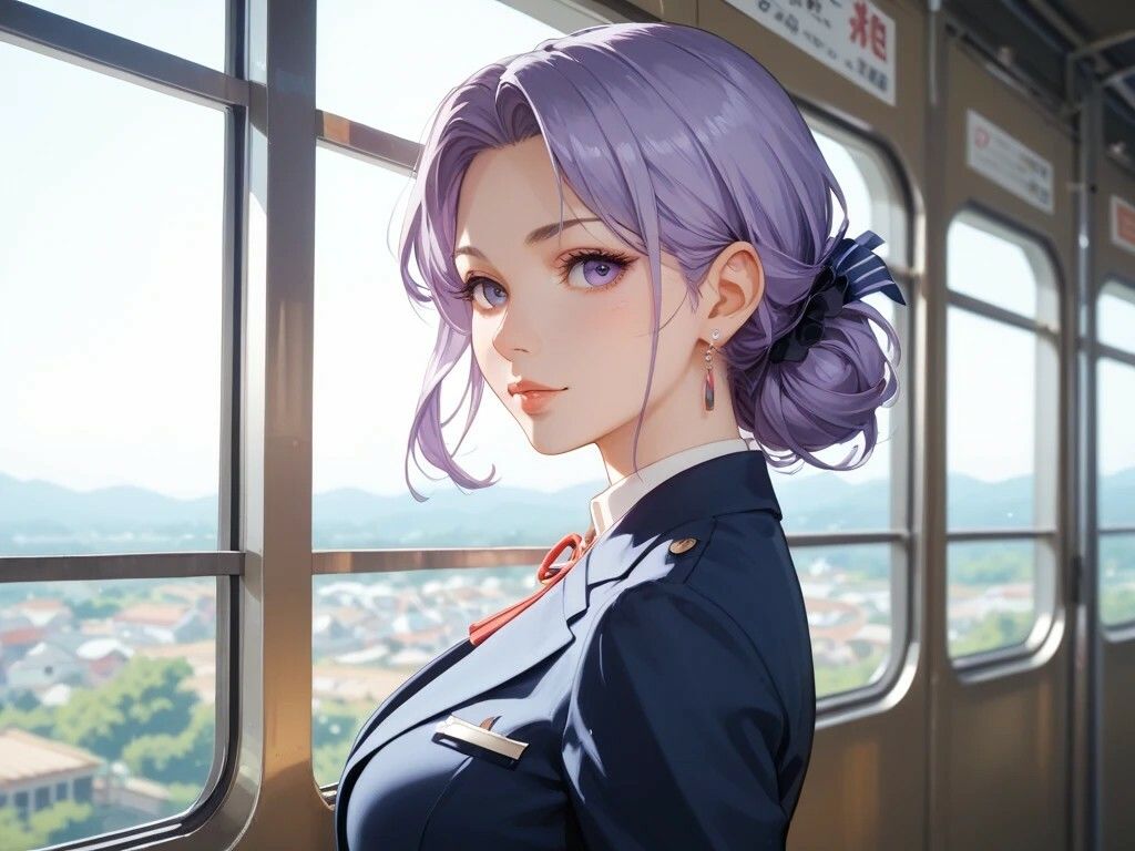 電車プレイと紅葉で佇む美女とショットバープレイとメイドのサービス1
