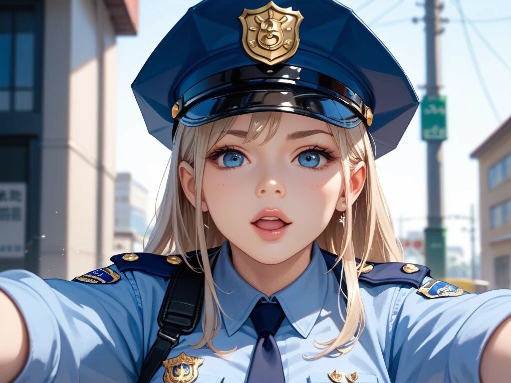 ファーストフード店美女と紅葉を満喫する美女と婦人警官と下町を下校するセーラー服美女 サンプル画像7