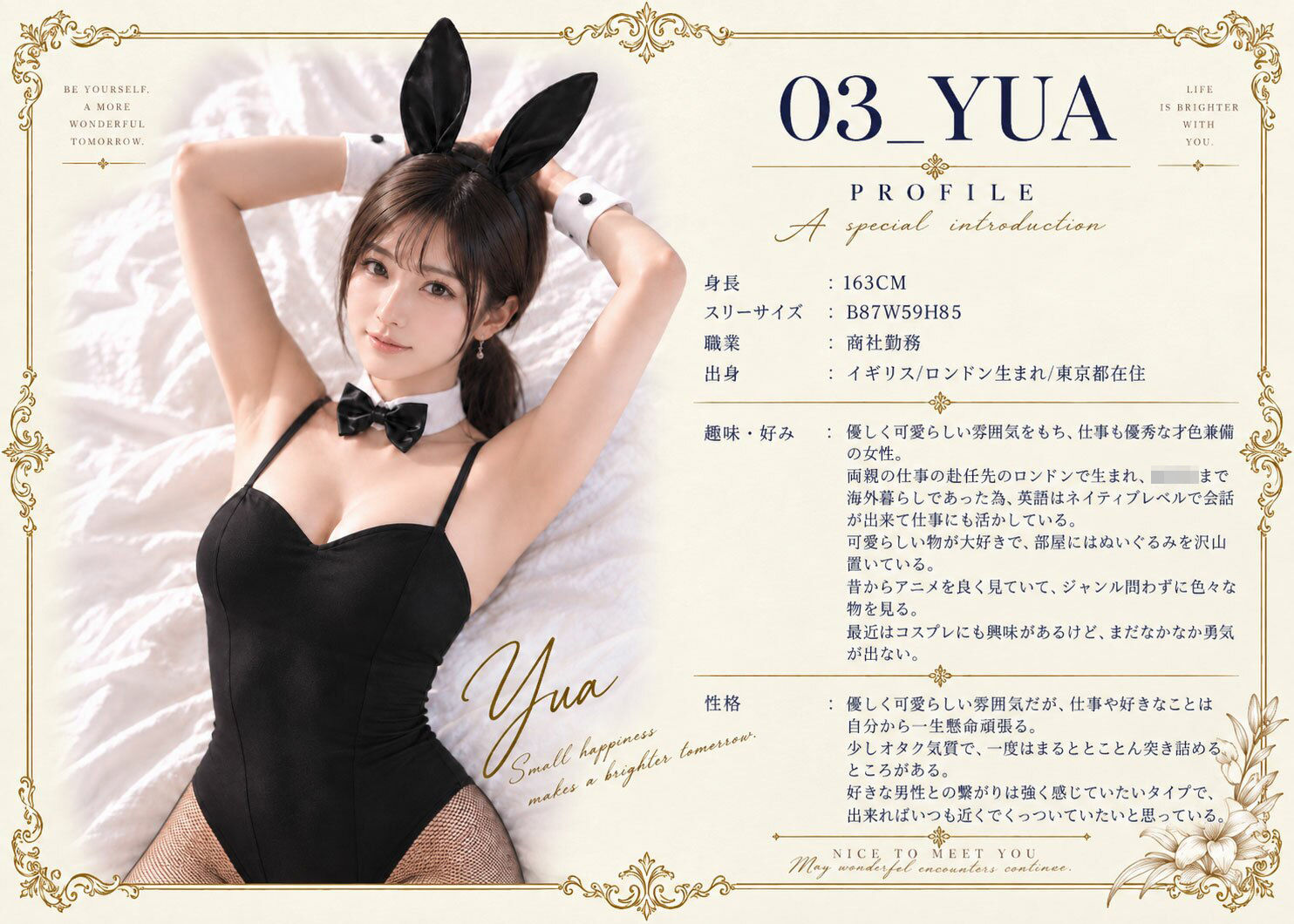 BUNNY★GIRLS_03YUA〈バニーガールとの秘密の一日デート〉 画像1