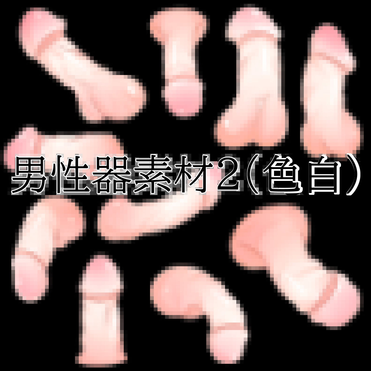 男性器素材2（色白）