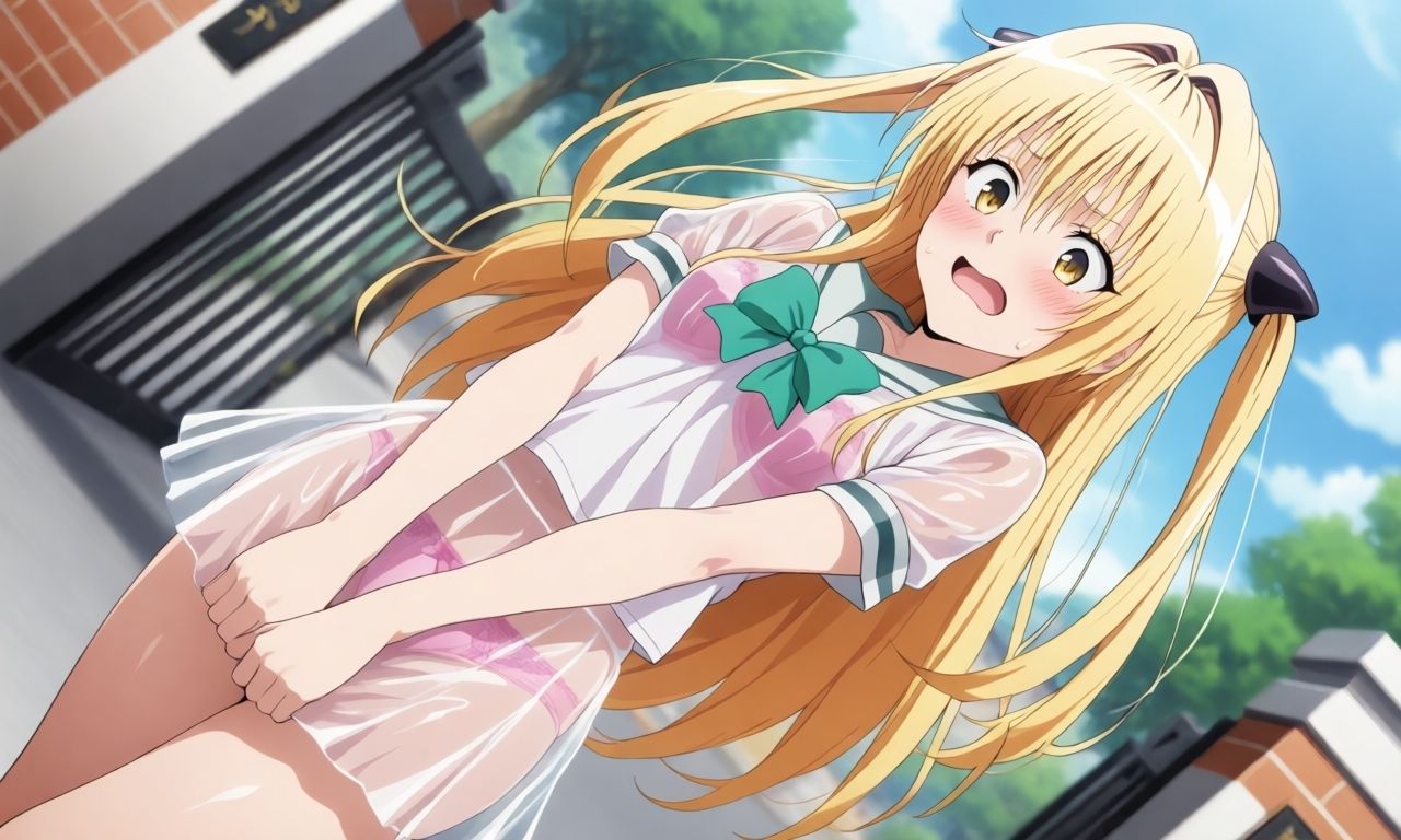ヤミ  スケスケセーラー服でHな日常 画像1