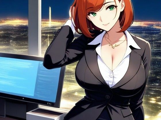 残業後のオフィスで爆乳先輩OL・凛（27）と二人きり…ソファでオナニー、ホテルで朝まで〜誰も知らない夜の素顔〜【CG312枚収録】の表紙