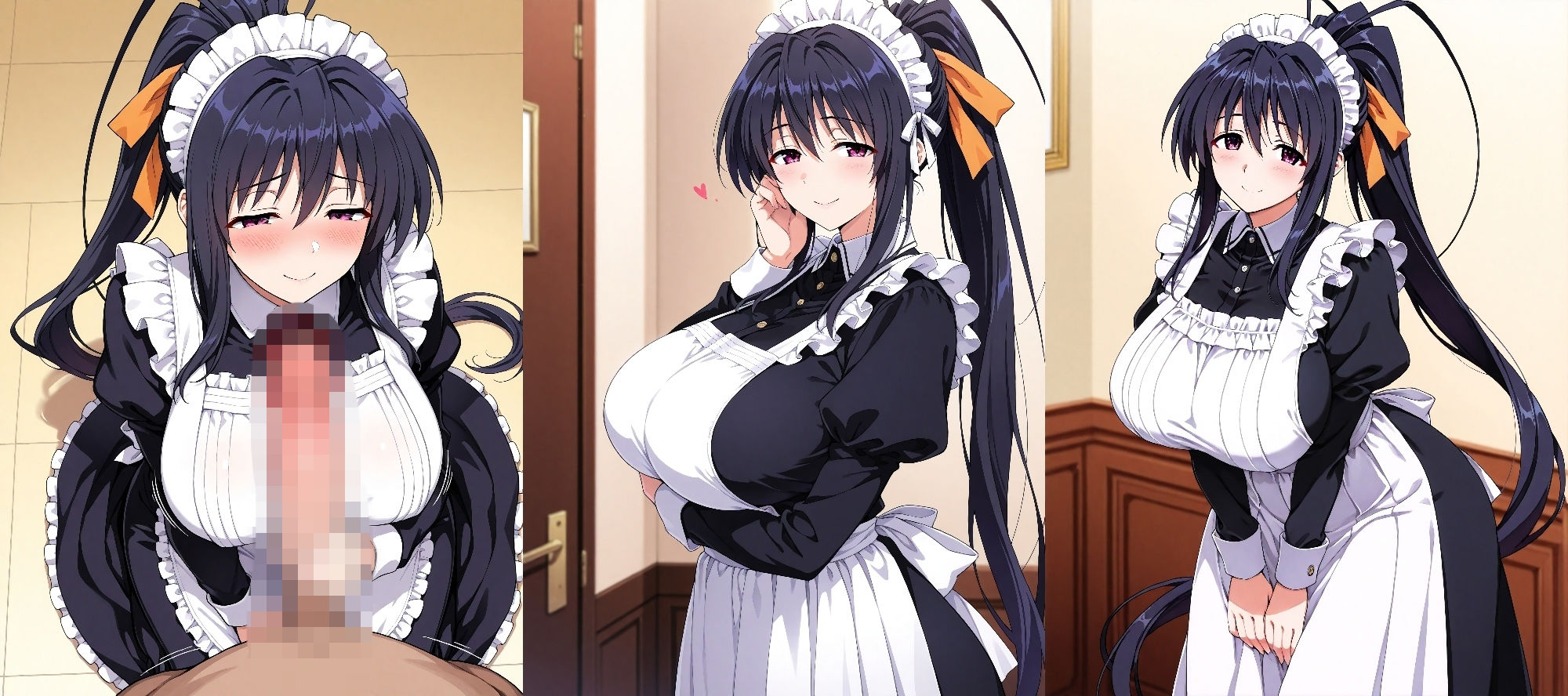 【無料エロ漫画】d_831907 あけのとエッチ メイド編(AIで抜いちゃうおじさん)