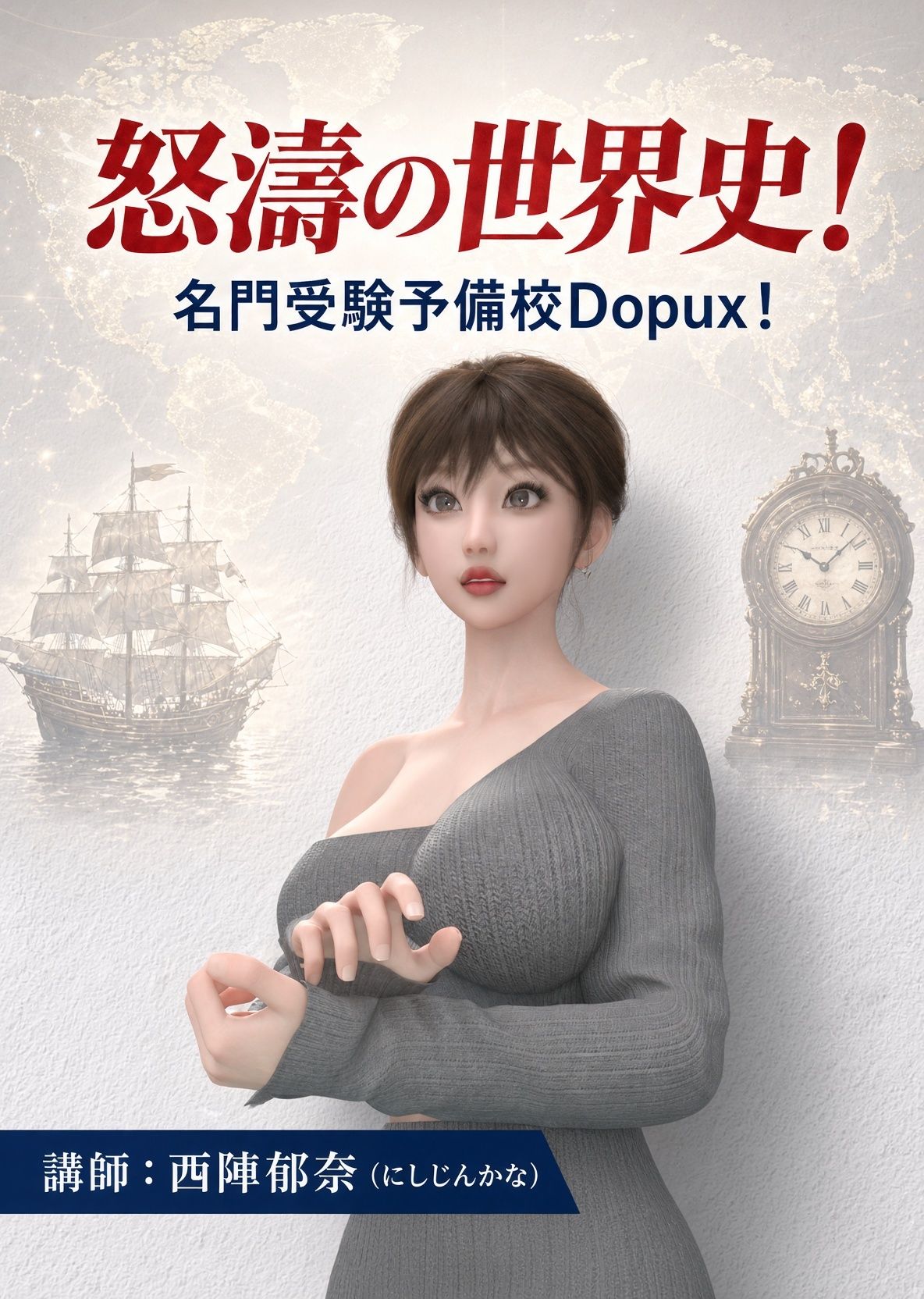 パンチラガチャ★西陣郁奈（にしじんかな）強豪予備校『DOPUX（ドピュックス）』で大学受験生向け講座（世界史）を教える名物講師！（Vol.010:先住民社会は土地をどのように利用していたのか？）