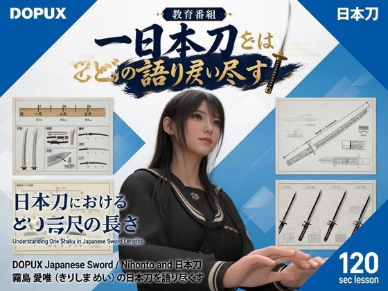 パンチラガチャ★霧島 愛唯（きりしま めい）『日本刀を語り尽くす』第1章-まず「日本刀とは何か」を知る（015-「一尺」とは刀ではどのくらいの長さなのか？）【Ozone_Layer】