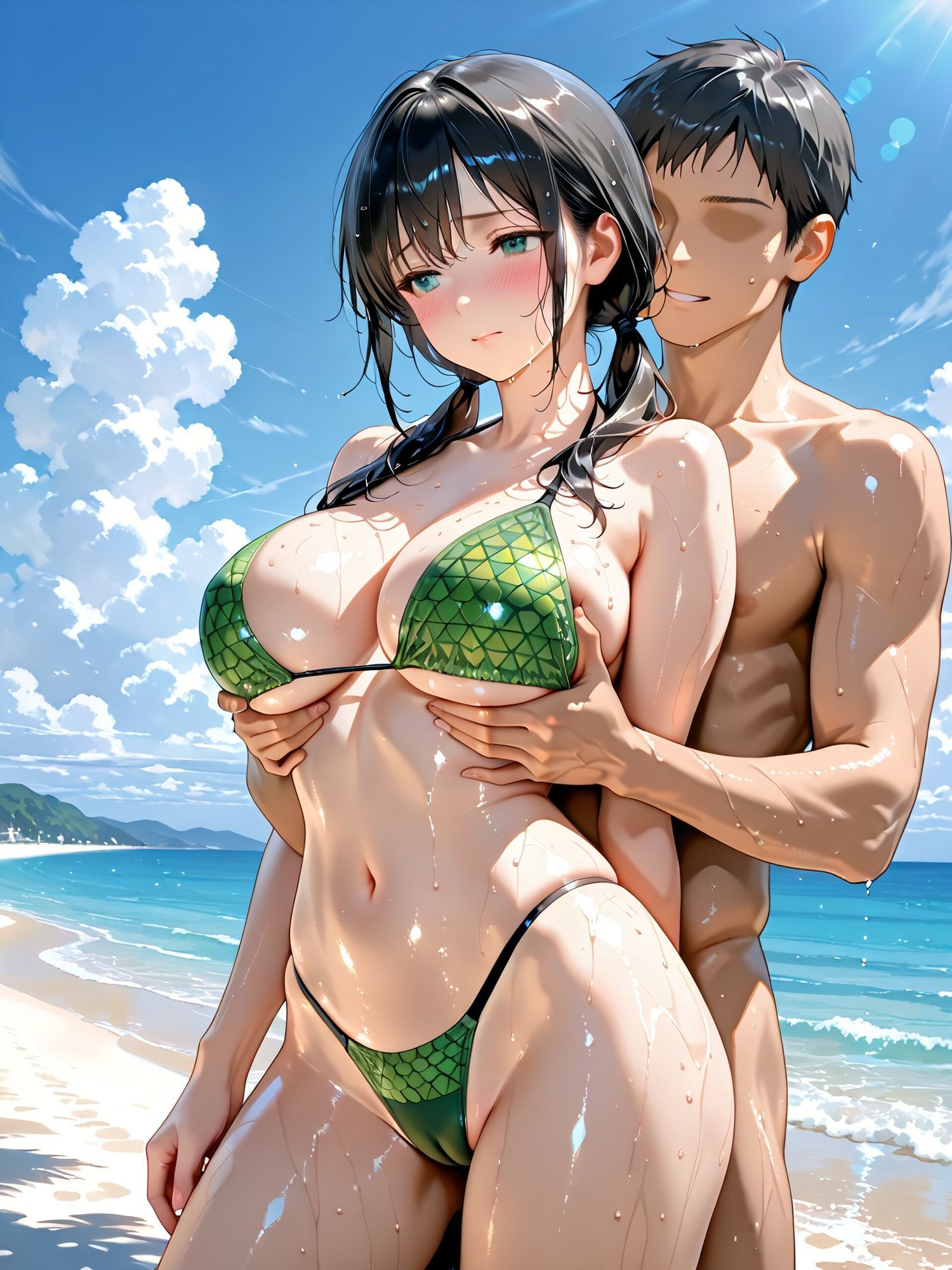 アニマルビキニの美女 画像5