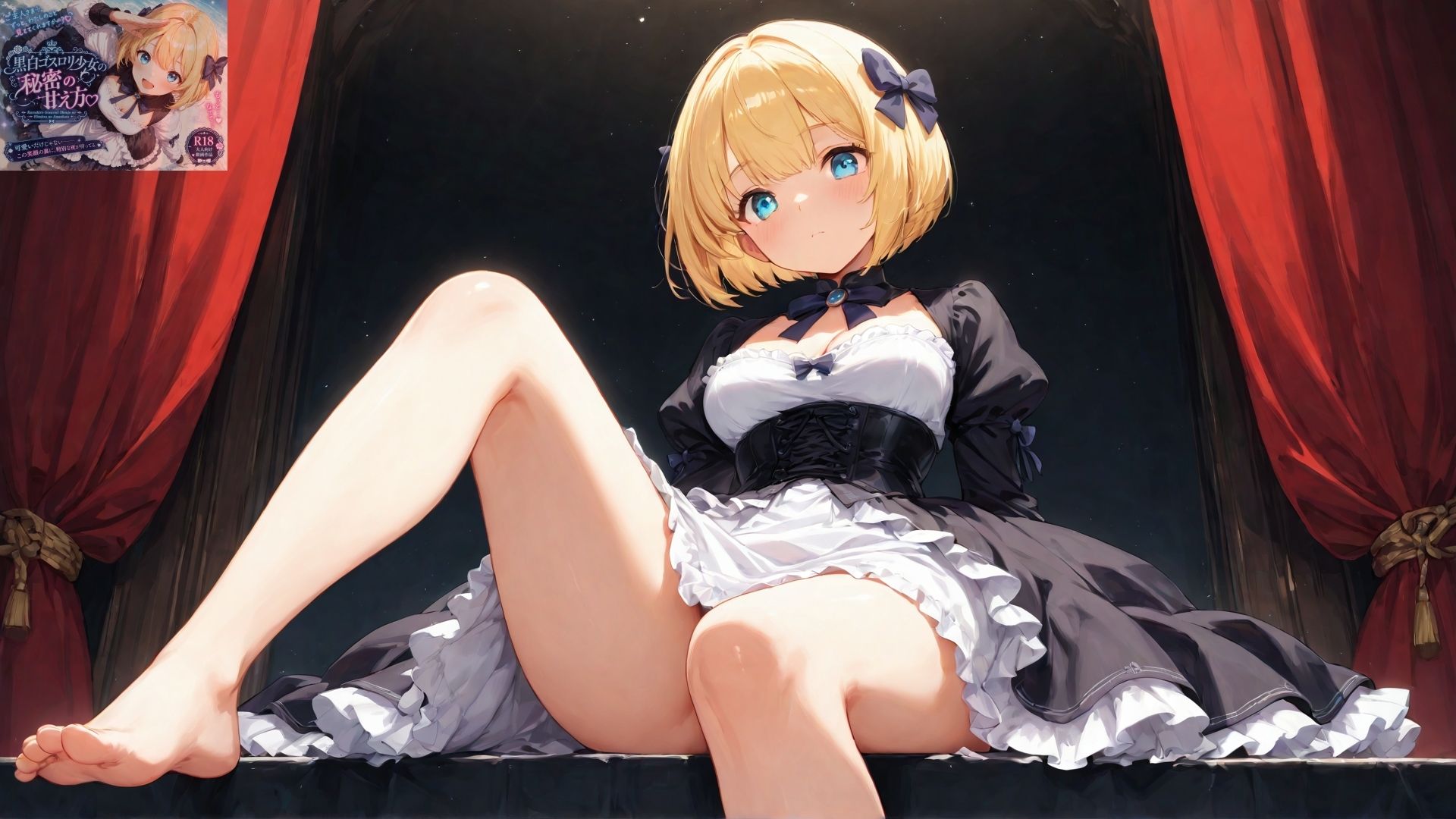 黒白ゴスロリ少女の秘密の甘え方 画像2