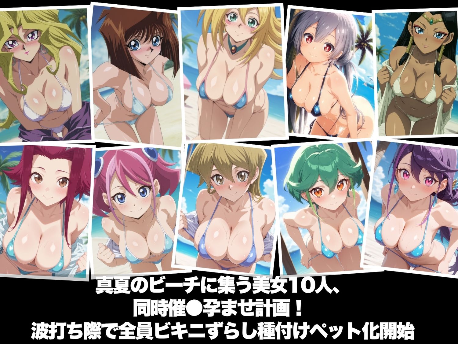 真夏の海辺で堕ちて 〜おじさんの虜になって妊娠するまで〜 遊●王編 画像1