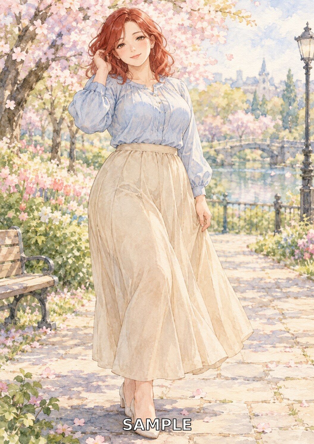 水彩ぽっちゃりレディ100景 ― CURVY WATERCOLOR DAYS ― 画像4