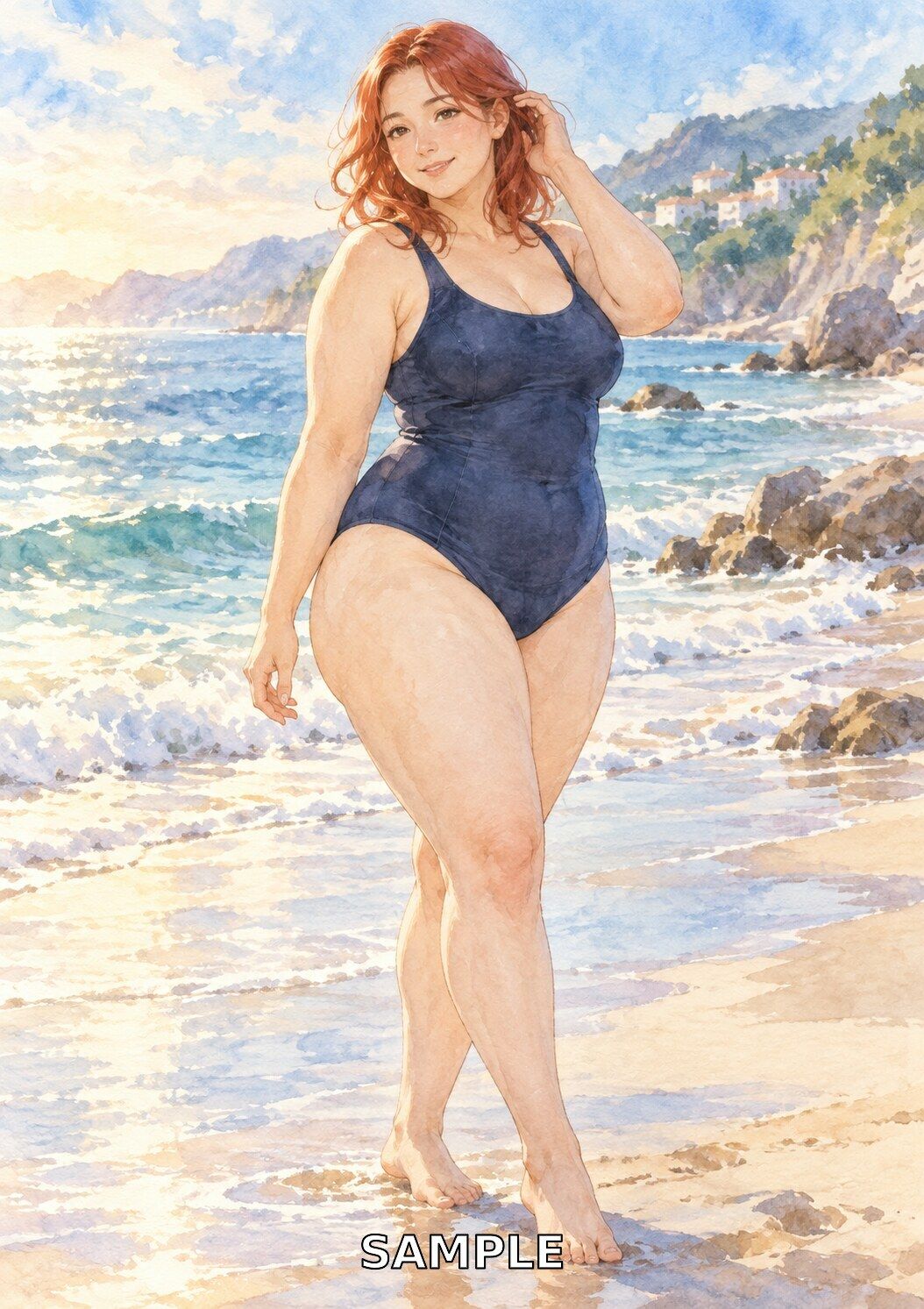 水彩ぽっちゃりレディ100景 ― CURVY WATERCOLOR DAYS ― 画像6