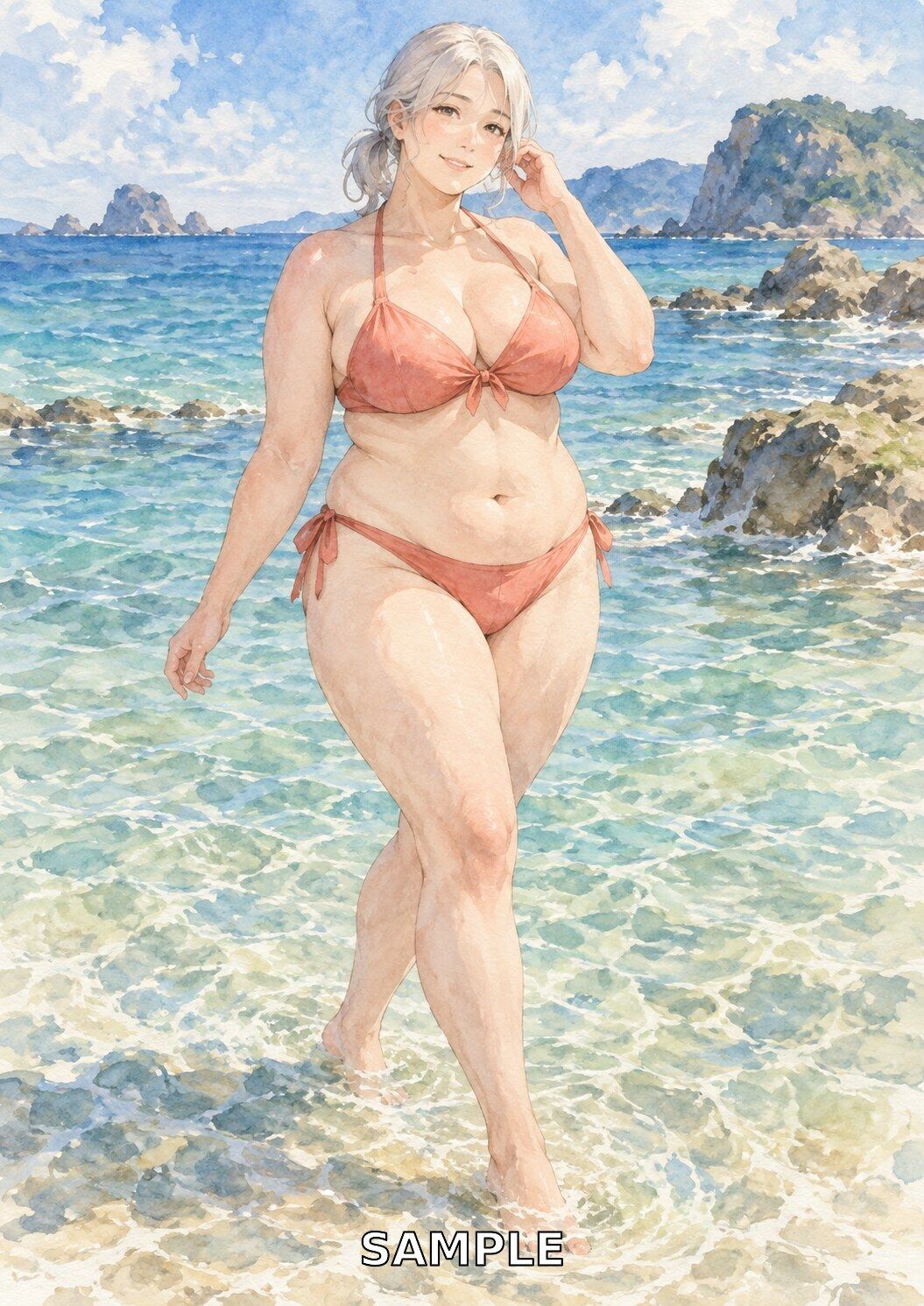 水彩ぽっちゃりレディ100景 ― CURVY WATERCOLOR DAYS ― 画像7