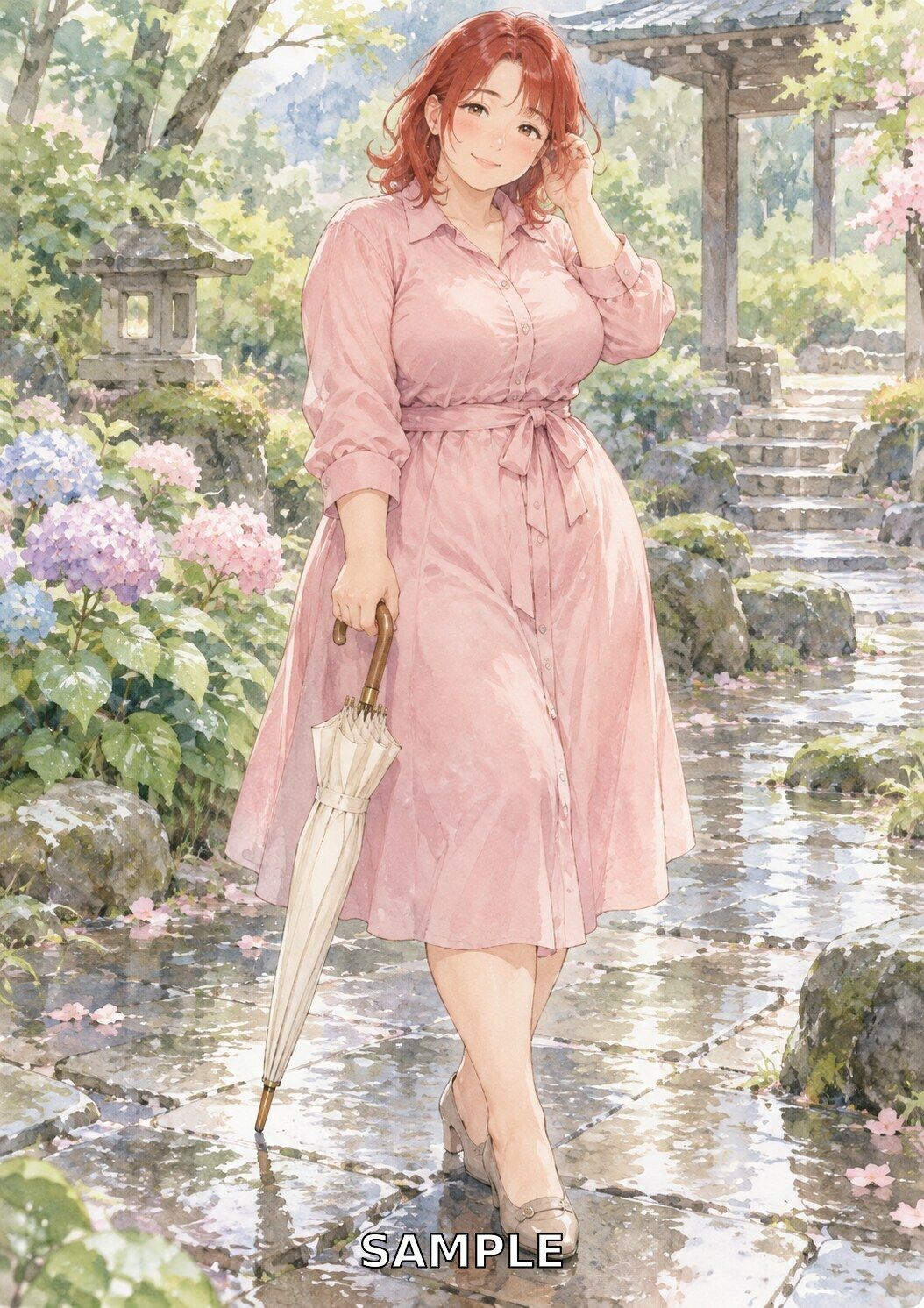 水彩ぽっちゃりレディ100景 ― CURVY WATERCOLOR DAYS ― 画像8