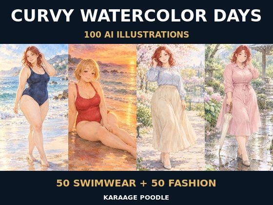 水彩ぽっちゃりレディ100景 ― CURVY WATERCOLOR DAYS ―
