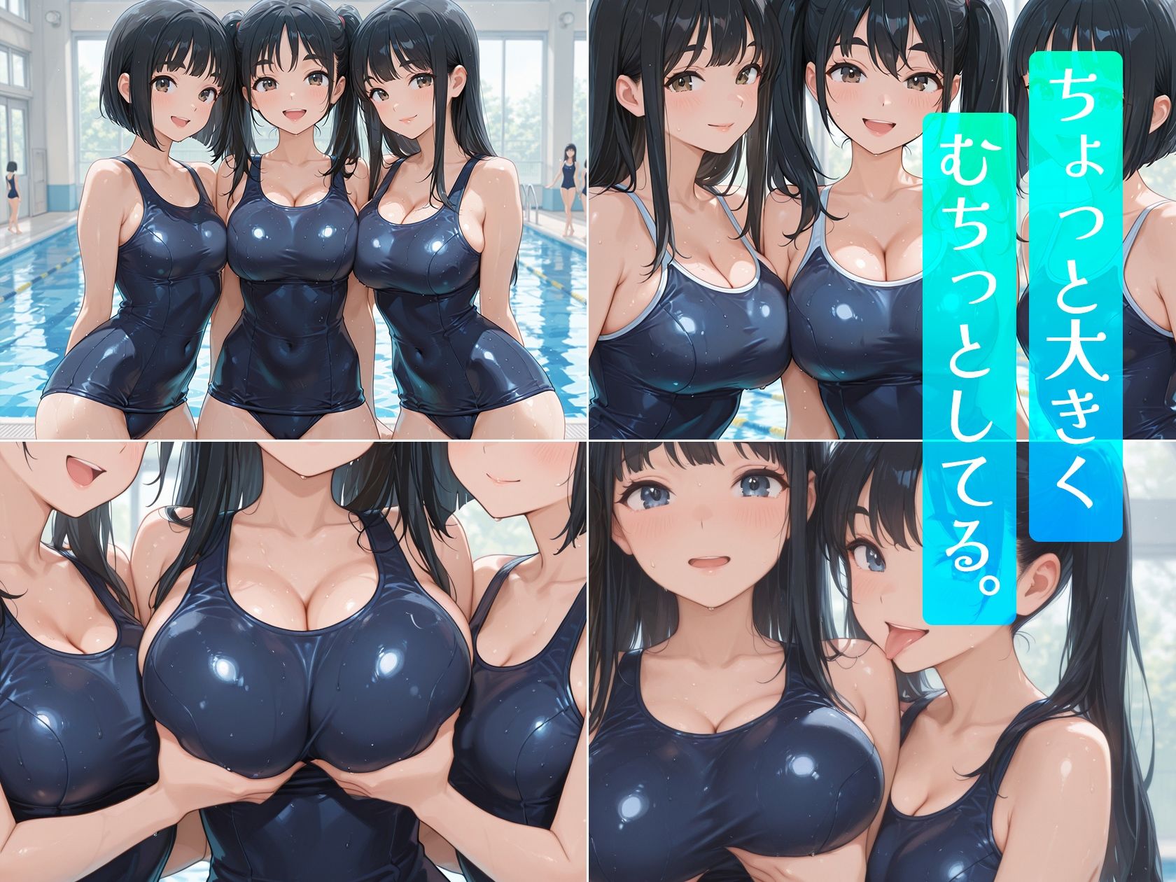 おっきい  スク水天国 サンプル画像 1