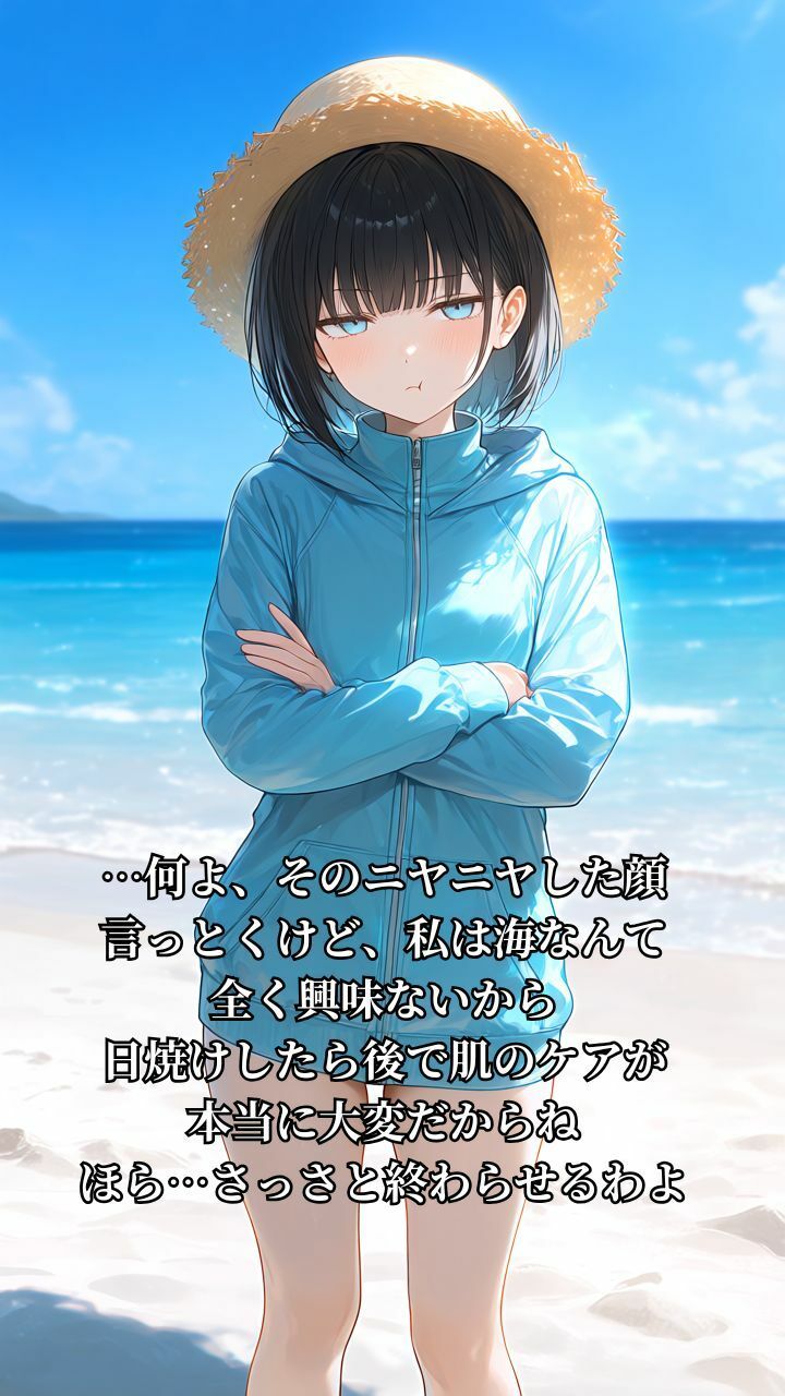 クールな幼馴染が白ビキニでEカップ肉食ギャルに変身する話 画像2
