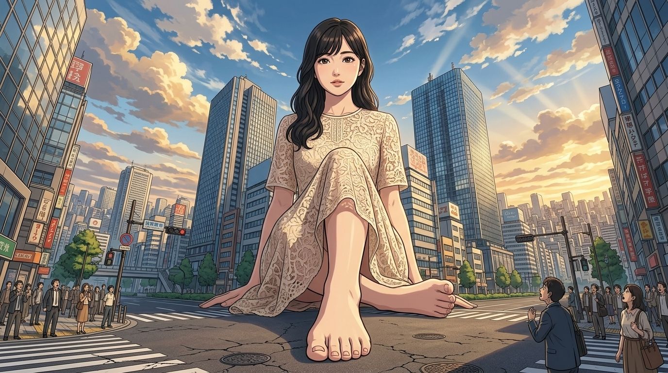 【AIイラスト集III】都市潜伏！巨大OLスーツ特撮ヒロイン - 厳選CGコレクション（12枚/2K高画質）【特典アニメーション動画13本】 サンプル4