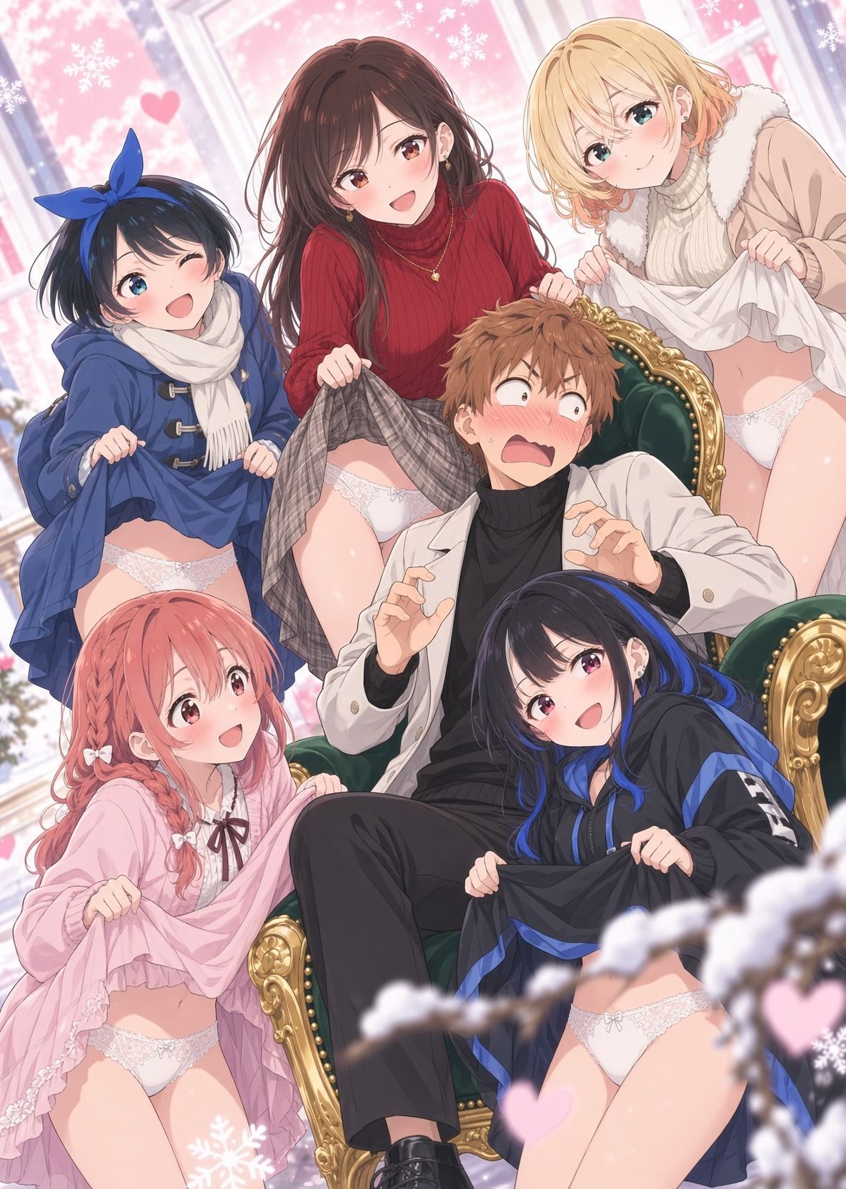 レンタル彼女達のパンチラ・おっぱいイラスト集 サンプル画像10