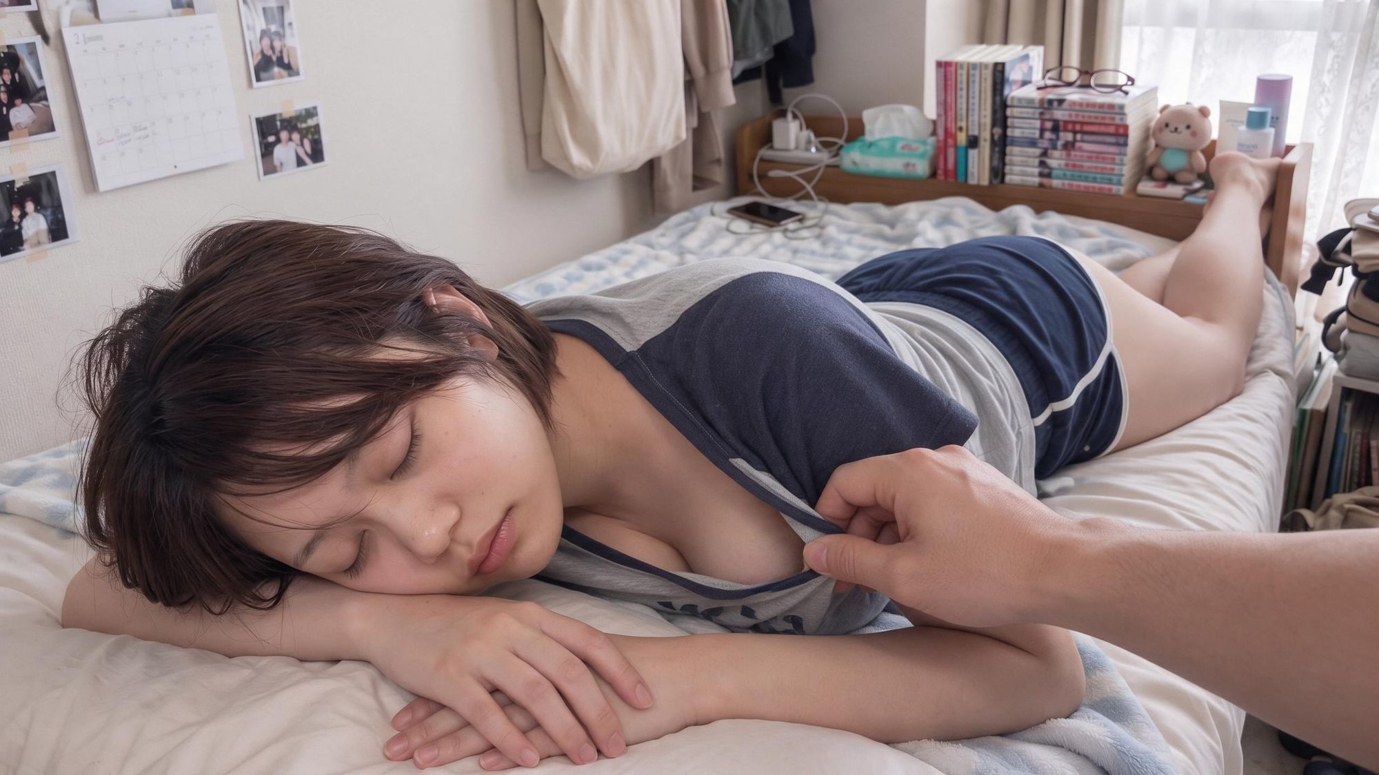 絶妙な垢抜け方をしてきた地味な女友達にムラムラして濃厚ザーメンぶっかけ 画像6