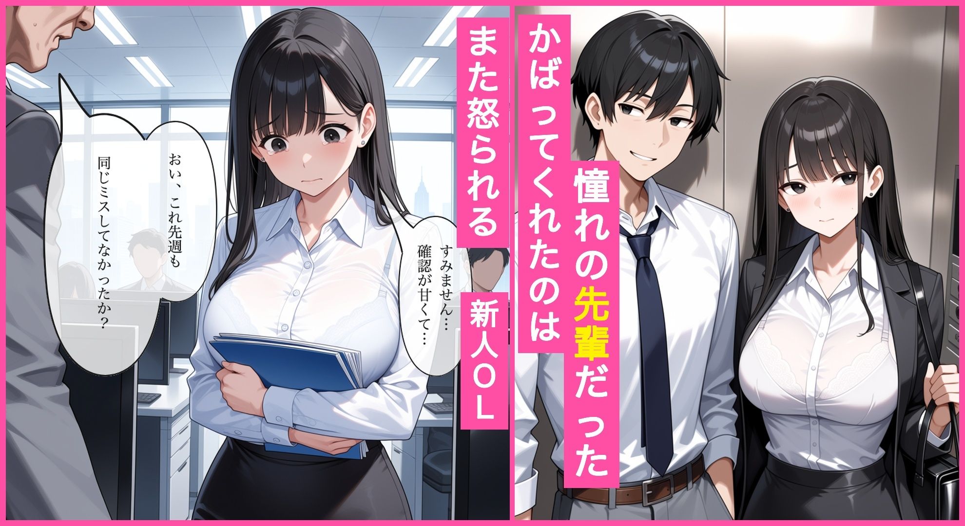 ホロ酔いの新人OLが憧れの先輩に生中出しおねだりする話 画像1