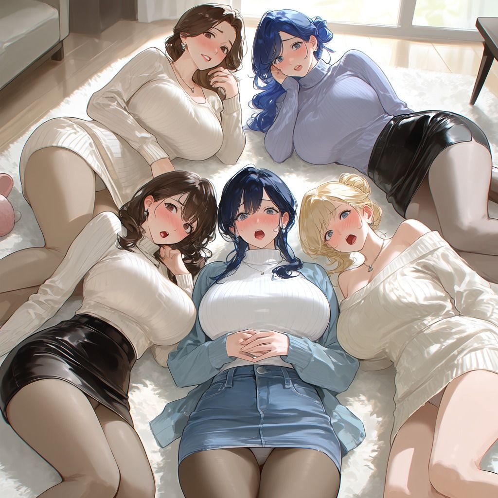 フェチコレVol.167 目を覚ますとスカートがめくれていて赤面する巨乳人妻たち【総枚数250枚】のサンプル画像5