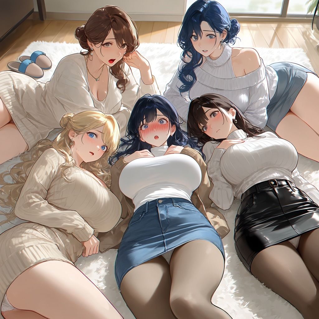フェチコレVol.167 目を覚ますとスカートがめくれていて赤面する巨乳人妻たち【総枚数250枚】のサンプル画像8