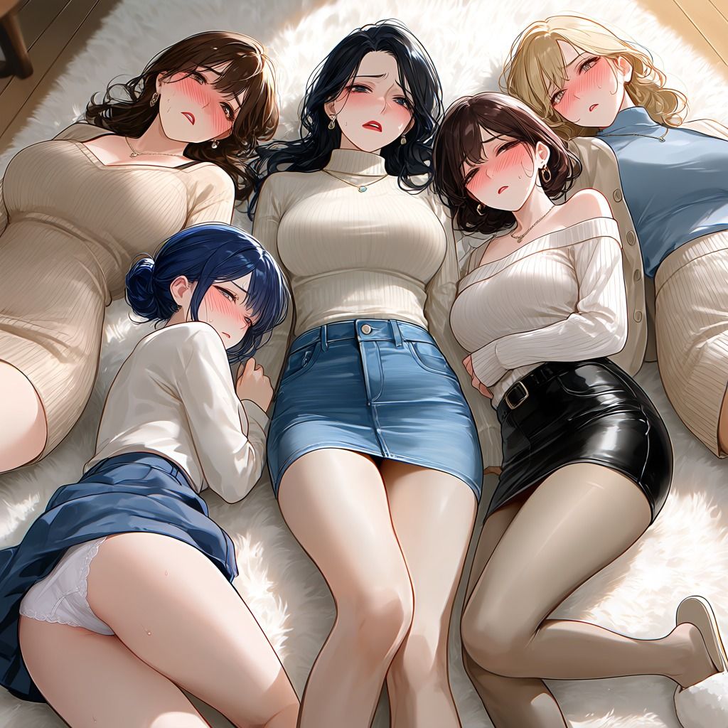 フェチコレVol.167 目を覚ますとスカートがめくれていて赤面する巨乳人妻たち【総枚数250枚】のサンプル画像9