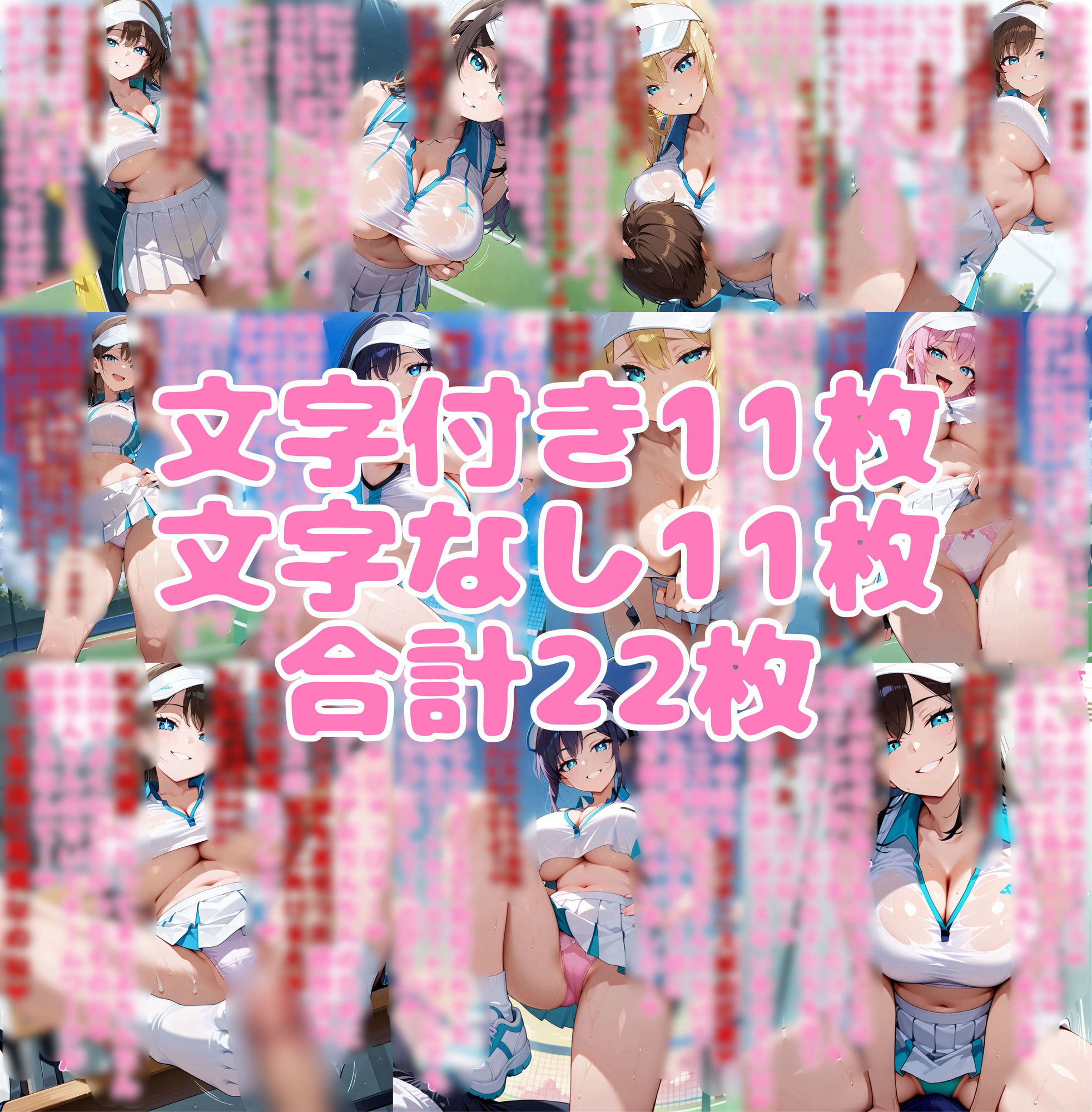 テニス部男女対抗戦 サンプル画像 1