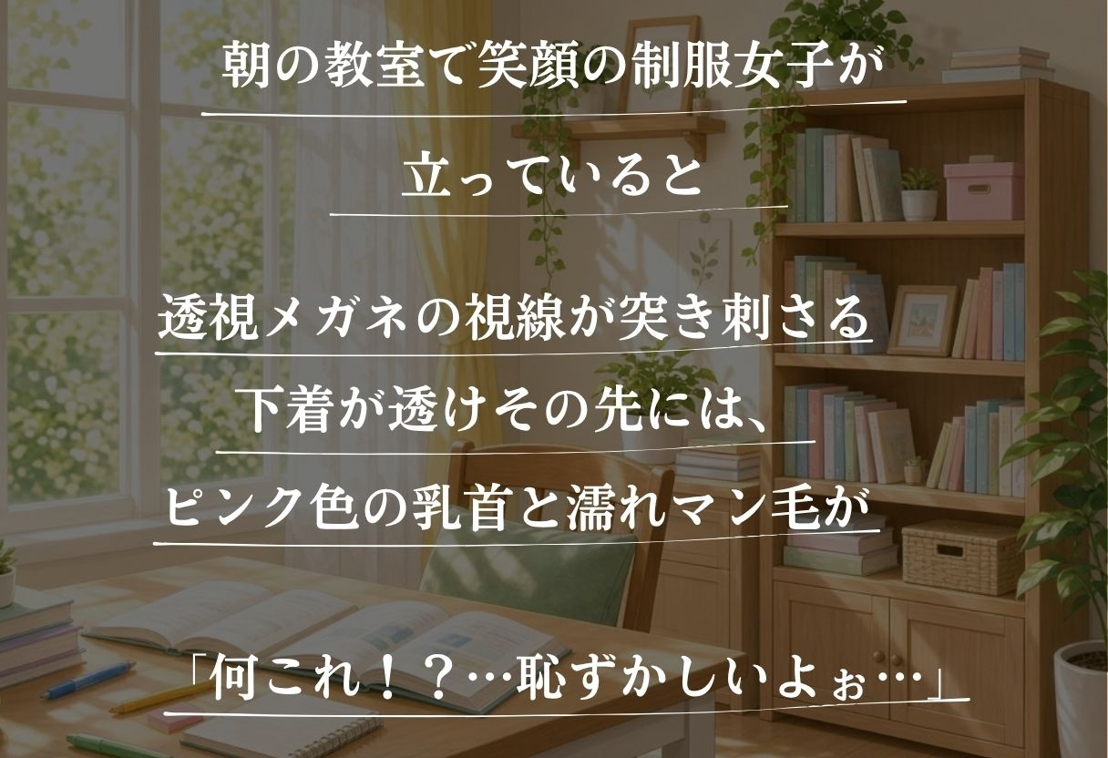 〜透視学園〜透視メガネで覗いた先に待っていた孕ませ緊縛生活。 サンプル画像 1
