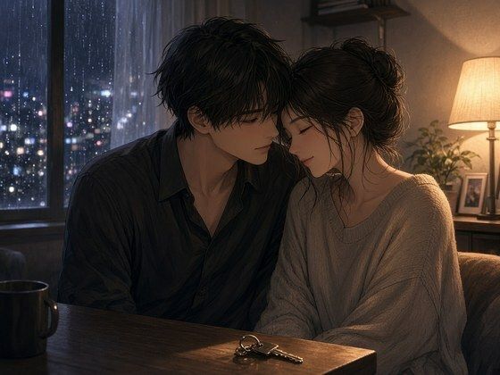 AI生成・差分付き 鍵を預けた夜