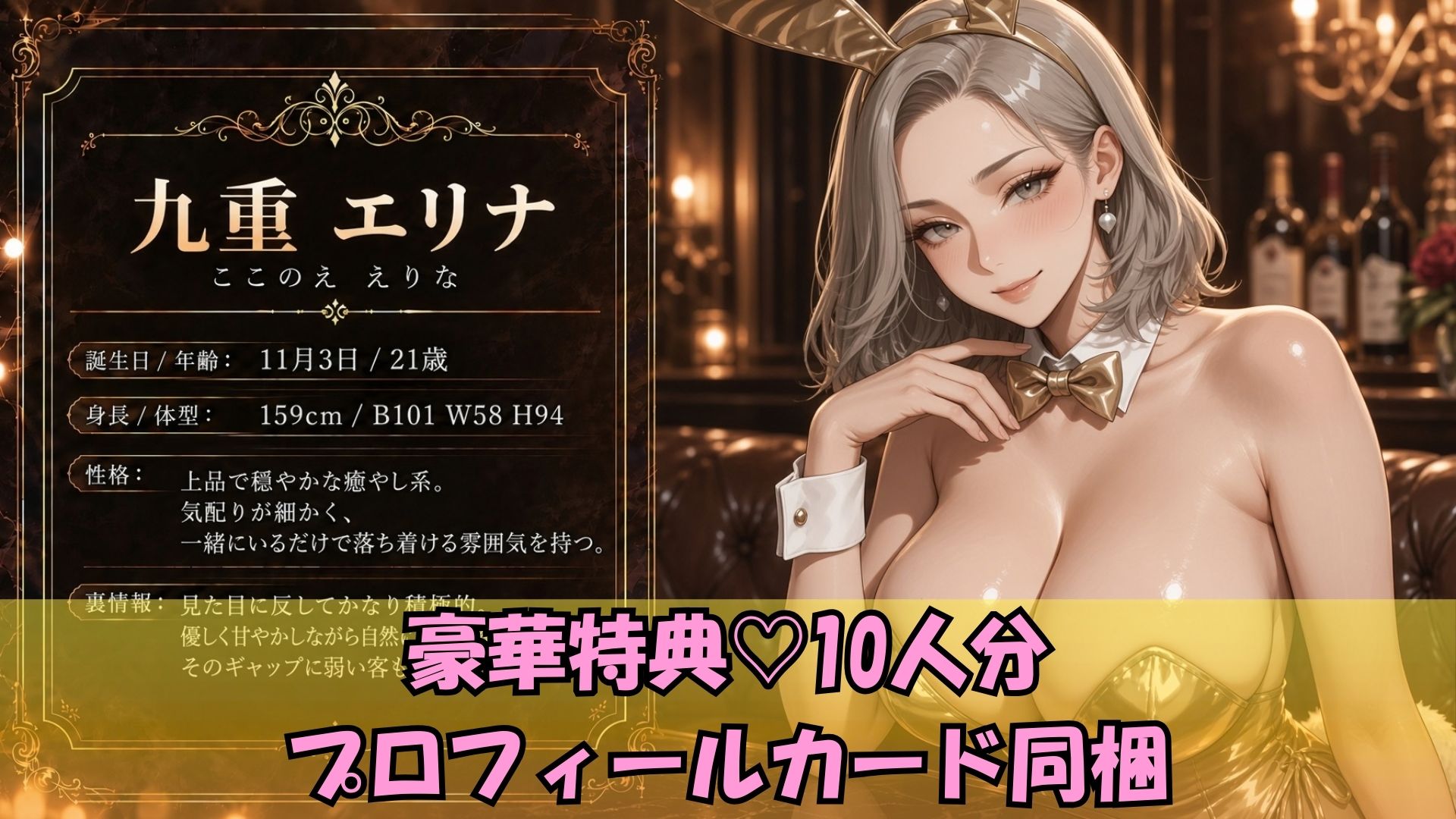 【4K高画質】爆乳バニー10人をハメまくる!高級ラウンジで濃厚中出しSEX10連発 画像4